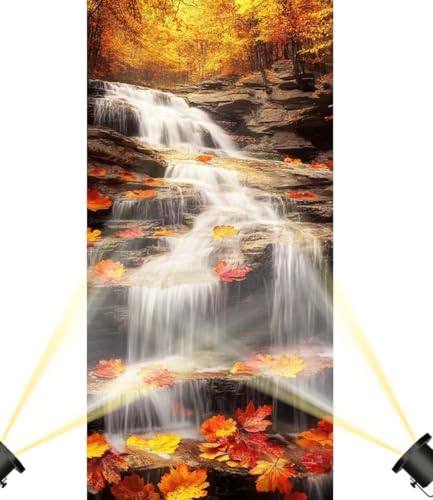 Diamond Painting Groß XXL 110x50 cm, Diamond Painting Landschaft Malen Nach Zahlen Erwachsene Wasserfall, DIY Runde Steine Diamant Kunst Mosaic Crystal Malerei Stickerei Set, Wand Deko wohnzimmer F868 von Generic