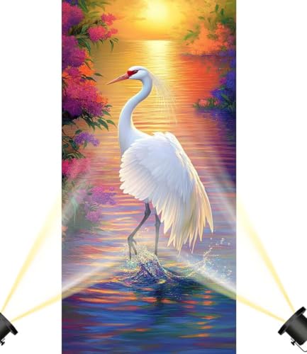 Diamond Painting Groß XXL 180 x 90 cm,Diamond Painting Landschaft Malen Nach Zahlen Erwachsene Schwan,DIY Diamant Kunst Mosaic Crystal Malerei Stickerei Set,Wand Deko wohnzimmer Kreativ Geschenke F874 von Generic