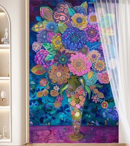 Diamond Painting Groß XXL 30 X 50 cm, Diamond Painting Abstrakt Malen Nach Zahlen Erwachsene Blume, DIY Diamant Kunst Mosaic Crystal Malerei Stickerei Set, Wand Deko Wohnzimmer Kreativ Geschenke J102 von Generic