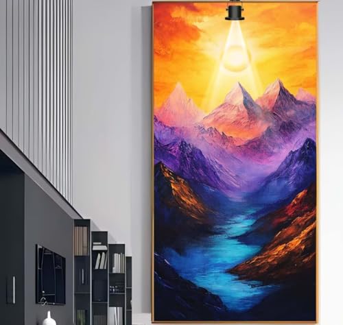 Diamond Painting Groß XXL 60x30 cm, Diamond Painting Sonnenuntergang Malen Nach Zahlen Erwachsene Landschaft, DIY Diamant Kunst Mosaic Crystal Malerei Stickerei Set, Wand Deko wohnzimmerGeschenke F998 von Generic