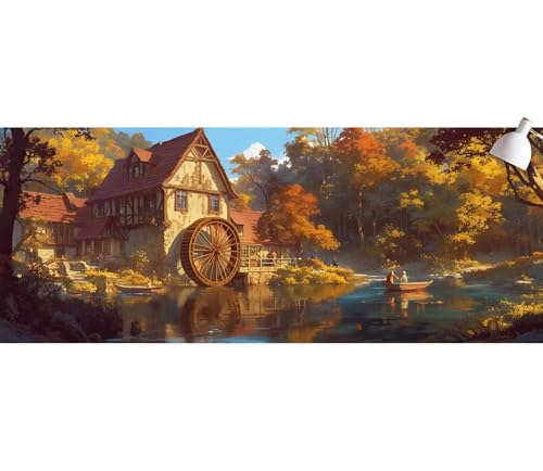 Diamond Painting Haus Diamond Painting Erwachsene Wald Daiments Malerei Stickerei Kreuzstich Set,5D DIY Full Diamant Malerei Mosaikherstellung Bastelset Aesthetic für Wanddekorationen 100x200cm mb-211 von Generic