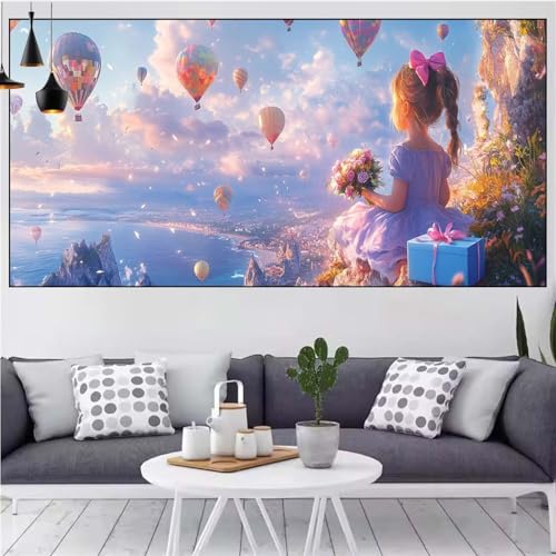 Diamond Painting Heißluftballon Diamond Painting Kinder Landschaft Diamant Malerei Beginner,DIY 5D Rhinestones Kristalle Mosaik Puzzle Leinwand Stickerei Bastelset Erwchsene,Gift Frauen 40x80cm CN-963 Diamond Painting Heißluftballon Diamond Painting Kinder Landschaft Diamant Malerei Beginner,DIY 5D Rhinestones Kristalle Mosaik Puzzle Leinwand Stickerei Bastelset Erwchsene,Gift Frauen 40x80cm CN-963 von Generic