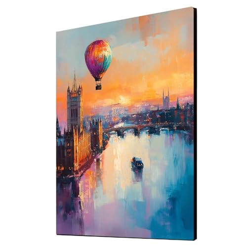 Diamond Painting Heißluftballon Vollbohrer Diamant Malen Nach Zahlen Stadt mit Diamond Painting Zubehör Set, Diamant Cross Stitch Stickerei Bastelset Erwachsene für Deko Wohnzimmer 50x70cm 1ZSH-14845 Diamond Painting Heißluftballon Vollbohrer Diamant Malen Nach Zahlen Stadt mit Diamond Painting Zubehör Set, Diamant Cross Stitch Stickerei Bastelset Erwachsene für Deko Wohnzimmer 50x70cm 1ZSH-14845 von Generic