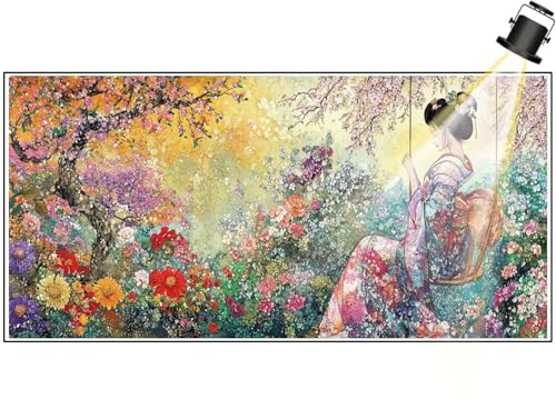 Diamond Painting Japanische Landschaft Diamant Painting Bilder Kinder Frau Diamond Art DIY Set Erwachsene Full Drill,5D Diamant Malerei Kunst Strass Mosaic Stickerei Kits, Wand Decor 150 X 60 CM F619 von Generic