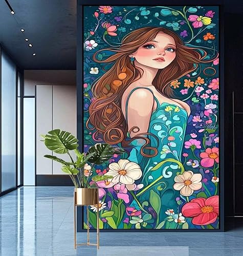 Diamond Painting Karikatur Diamont Painting Bilder Schönheit Malen Nach Zahlen Set für Kinder Erwachsene,5D Crystal Bastelset Mädchen Mosaikherstellung,DIY Diamant Malerei für Geschenke 40x70cm E562 Diamond Painting Karikatur Diamont Painting Bilder Schönheit Malen Nach Zahlen Set für Kinder Erwachsene,5D Crystal Bastelset Mädchen Mosaikherstellung,DIY Diamant Malerei für Geschenke 40x70cm E562 von Generic