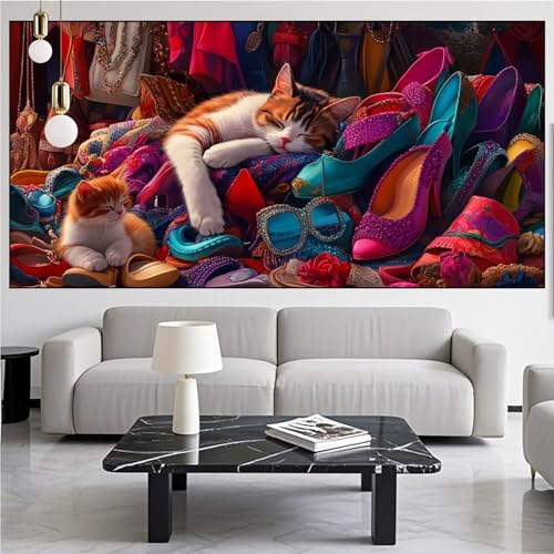 Diamond Painting Katze Diamond Painting Erwachsene 40x100cm Diamant Malerei Tier Malen Nach Zahlen DIY Strass Kunst Mosaikherstellung Crystal Stickerei Malerei Kits für Home Dekor Geschenke KM-913 Diamond Painting Katze Diamond Painting Erwachsene 40x100cm Diamant Malerei Tier Malen Nach Zahlen DIY Strass Kunst Mosaikherstellung Crystal Stickerei Malerei Kits für Home Dekor Geschenke KM-913 von Generic
