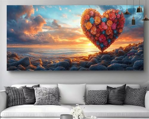 Diamond Painting Kinder Blume Diamant Painting Liebe Diammant Malerei Bilder Mädchen,DIY 5D Kristall Stickerei Kit,Volldiamant Strass Mosaik Art Leinwand Bastelset Für Home Dekor Gift 50x150cm M308 Diamond Painting Kinder Blume Diamant Painting Liebe Diammant Malerei Bilder Mädchen,DIY 5D Kristall Stickerei Kit,Volldiamant Strass Mosaik Art Leinwand Bastelset Für Home Dekor Gift 50x150cm M308 von Generic