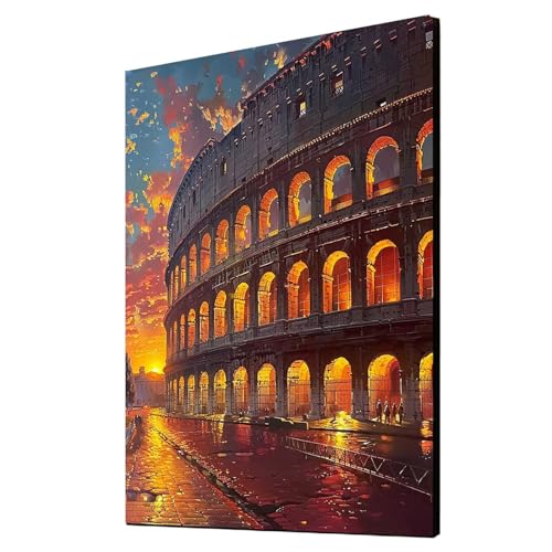 Diamond Painting Kolosseum Vollbohrer Diamant Malen Nach Zahlen Architektur mit Diamond Painting Zubehör Set, Diamant Cross Stitch Stickerei Bastelset Erwachsene, Deko Wohnzimmer 100x135cm 1ZSH-5500 Diamond Painting Kolosseum Vollbohrer Diamant Malen Nach Zahlen Architektur mit Diamond Painting Zubehör Set, Diamant Cross Stitch Stickerei Bastelset Erwachsene, Deko Wohnzimmer 100x135cm 1ZSH-5500 von Generic