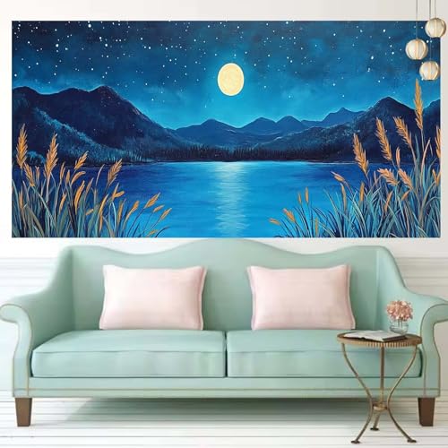 Diamond Painting Landschaft Diamant Painting Bilder Kinder Moonlight,DIY Malen Nach Zahlen Erwachsene Bastelset Kits Crystal Strass Mosaic Craft Set,Diamant Malerei Wall Decor Geschenk 60x120cm X192 Diamond Painting Landschaft Diamant Painting Bilder Kinder Moonlight,DIY Malen Nach Zahlen Erwachsene Bastelset Kits Crystal Strass Mosaic Craft Set,Diamant Malerei Wall Decor Geschenk 60x120cm X192 von Generic