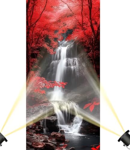 Diamond Painting Landschaft Diamant Painting Bilder Kinder Wasserfall Malen nach Zahlen Erwachsene, DIY Bastelset Diamant Malerei Kunst Strass Mosaic Stickerei Kits Home Decor Geschenke 200x90 cm F871 von Generic