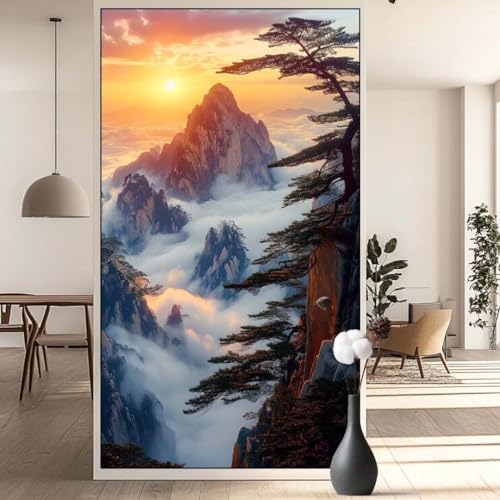 Diamond Painting Landschaft Diamant Painting Bilder Sonnenuntergang, Diamond Painting Groß XXL 30x60 cm, Diamant Painting Bilder Erwachsene DIY Simple Diamond Painting Crystal Art für Wand Dekor q720 von Generic