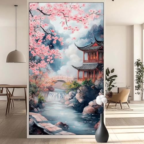 Diamond Painting Landschaft Diamant Painting Bilder Vintage, Diamond Painting Groß XXL 90 x 180 cm, Diamant Painting Bilder Erwachsene DIY Diamond Painting Crystal Art Stickerei für Wand Dekor q716 von Generic