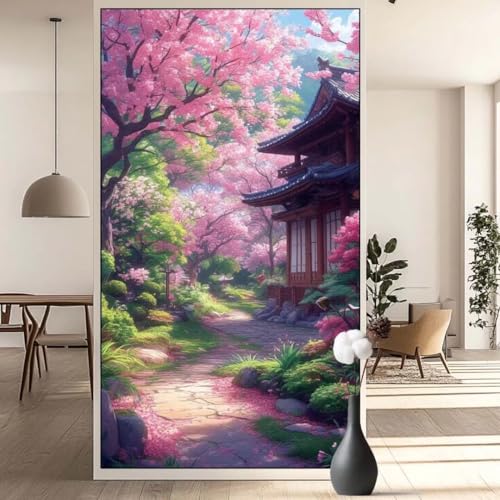 Diamond Painting Landschaft Diamond Painting Erwachsene Blume, 5D Diamant Painting Bilder Full Drill Diamond Painting Kinder, DIY Malen Nach Zahlen Malerei Stickerei Set für Wand Dekor 40 x 70 cm q717 von Generic