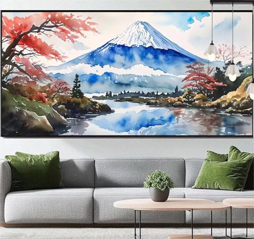 Diamond Painting Landschaft Diamond Painting Erwachsene Japan, 5D Diamant Painting Bilder Full Drill Diamond Painting Kinder, DIY Malen Nach Zahlen Malerei Stickerei Set für Wand Dekor 120x60 cm q143 von Generic