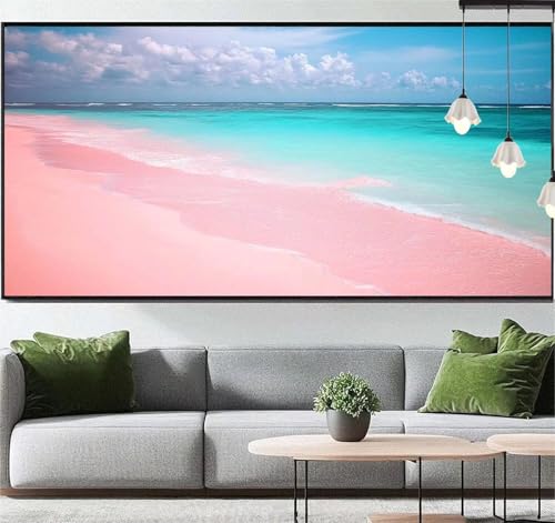 Diamond Painting Landschaft Diamond Painting Erwachsene Meer, 5D Diamant Painting Bilder Full Drill Diamond Painting Kinder, DIY Malen Nach Zahlen Malerei Stickerei Set für Wand Dekor 120 x 60 cm q129 von Generic