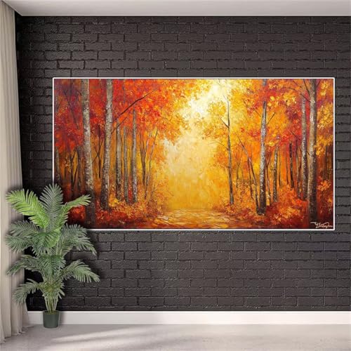 Diamond Painting Landschaft Diamond Painting Erwachsene Wald,Crystal Art Kinder ab 10 Jahre Full Drill Diamant Malerei Bilder Geschenke für Frauen,Diamant Kunst Malerei Set Deko Aesthetic 40x80cm w507 von Generic