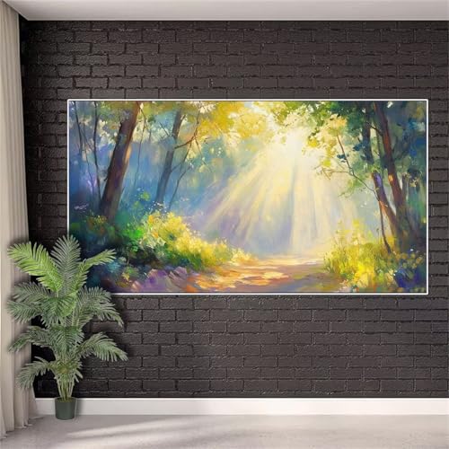 Diamond Painting Landschaften Diamond Painting Erwachsene Wälder,Crystal Art Kinder ab 10 Jahre Full Drill Diamant Malerei Geschenke für Frauen,Diamant Kunst Malerei Set Deko Aesthetic 100x200cm w510 von Generic