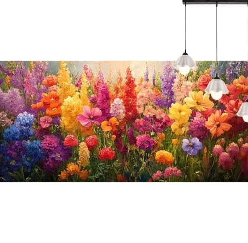 Diamond Painting Lavendel Diamant Painting Bilder Blume, Diamond Painting Groß XXL 200 x 90 cm, Diamant Painting Bilder Erwachsene DIY Simple Diamond Painting Crystal Art Stickerei für Wand Dekor q552 von Generic