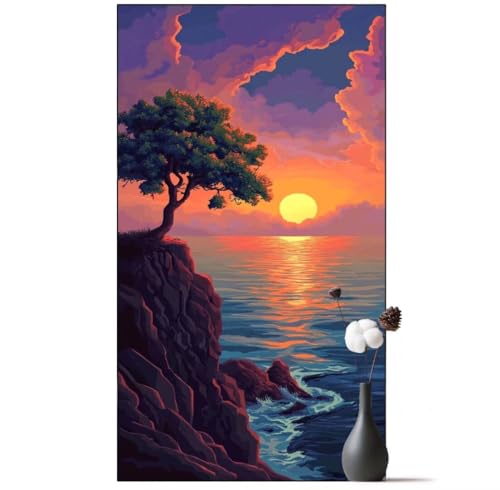 Diamond Painting Lebensbaum Diamond Painting Erwachsene Landschaft, 5D Diamant Painting Bilder, DIY Malen Nach Zahlen Diamant Kunst Malerei Stickerei Set für Wand Dekor Geschenke 50 x 100 cm q1049 von Generic