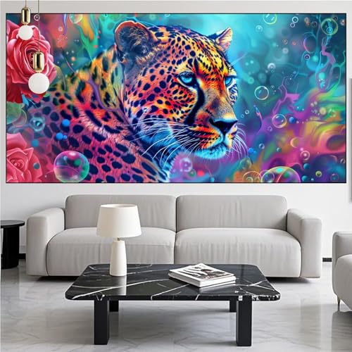 Diamond Painting Leopard Diamond Painting Erwachsene Groß xxl 90x250cm Diamant Malerei Blume Malen Nach Zahlen DIY Strass Kunst Mosaikherstellung Crystal Stickerei Malerei Kits für Home Dekor KM-219 Diamond Painting Leopard Diamond Painting Erwachsene Groß xxl 90x250cm Diamant Malerei Blume Malen Nach Zahlen DIY Strass Kunst Mosaikherstellung Crystal Stickerei Malerei Kits für Home Dekor KM-219 von Generic