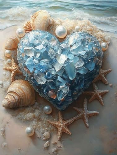 Diamond Painting Liebe, Strand Diamond Painting Erwachsene Anfänger 5D DIY Full Runden Drill Diamant Strass Kristall Kreuzstich Stickerei Paint für Deko Schlaffür, Geschenke 30x40cm -wyl25064BTT8U Diamond Painting Liebe, Strand Diamond Painting Erwachsene Anfänger 5D DIY Full Runden Drill Diamant Strass Kristall Kreuzstich Stickerei Paint für Deko Schlaffür, Geschenke 30x40cm -wyl25064BTT8U von Generic