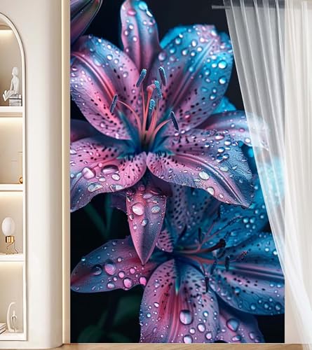 Diamond Painting Lilie Diamant Painting Bilder Kinder Blume Malen nach Zahlen, DIY Bastelset Erwachsene Full Zubehör, 5D Diamant Malerei Kunst Strass Mosaic Stickerei Kits Home Wand Decor 30x50 cm J37 von Generic