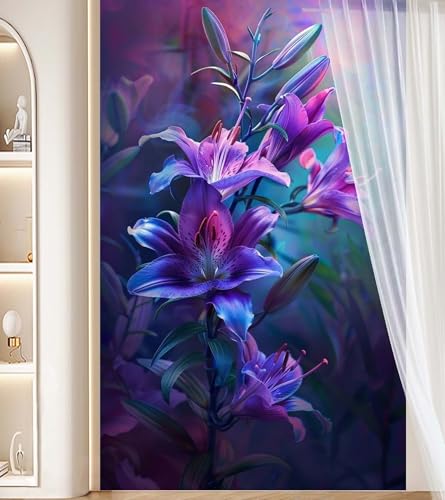 Diamond Painting Lilie Diamant Painting Bilder Kinder Blume Malen nach Zahlen, DIY Bastelset Erwachsene Full Zubehör, 5D Diamant Malerei Kunst Strass Mosaic Stickerei Kits Home Wand Decor 30x50 cm J57 von Generic