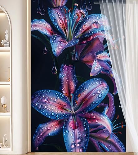 Diamond Painting Lilie Diamant Painting Bilder Kinder Mysterium Malen nach Zahlen, DIY Bastelset Erwachsene Full Zubehör, 5D Diamant Malerei Kunst Mosaic Stickerei Kits Home Wand Decor 40x70 cm J51 von Generic