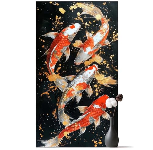 Diamond Painting Mysterium Diamond Painting Erwachsene Fisch, 5D Diamant Painting Bilder Full Drill Diamond Painting Kinder, DIY Malen Nach Zahlen Malerei Stickerei Set für Wand Dekor 30 x 60 cm q1043 von Generic