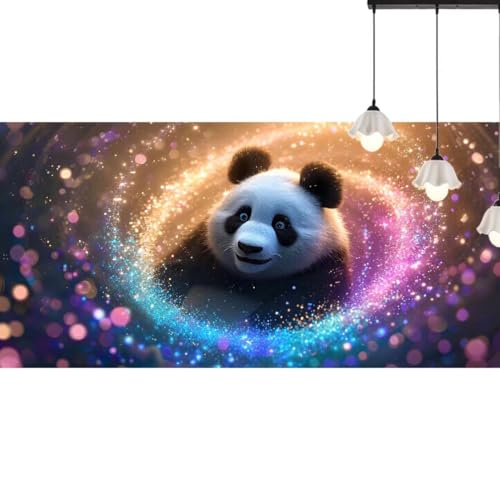 Diamond Painting Panda Diamant Painting Bilder Tier, Diamond Painting Groß XXL 190 x 80 cm, Diamant Painting Bilder Erwachsene DIY Simple Diamond Painting Crystal Art Stickerei für Wand Dekor q550 von Generic