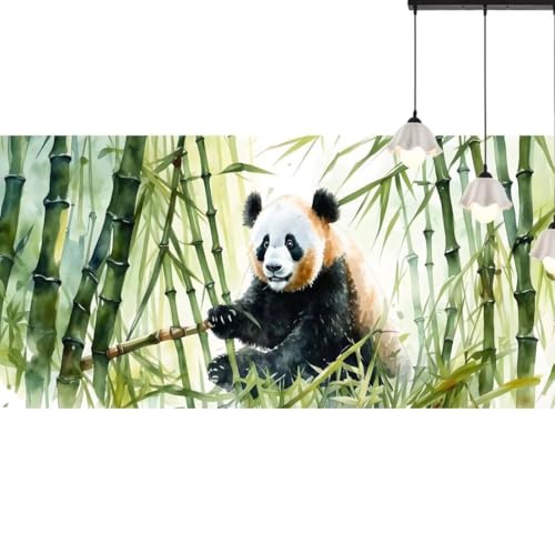 Diamond Painting Panda Diamond Painting Erwachsene Tier, 5D Diamant Painting Bilder Full Drill Diamond Painting Kinder, DIY Malen Nach Zahlen Diamant Kunst Malerei Set für Wand Dekor 120 x 50 cm q549 von Generic