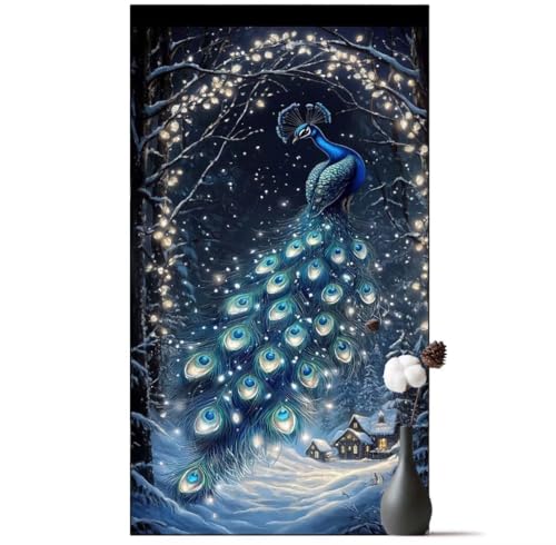 Diamond Painting Pfau Diamond Painting Erwachsene Tier, 5D Diamant Painting Bilder Full Drill Diamond Painting Kinder, DIY Malen Nach Zahlen Diamant Kunst Malerei Set für Wand Dekor 90 x 200 cm q907 von Generic