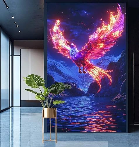 Diamond Painting Phönix Diamond Painting Erwachsene Groß xxl 70x140cm Diamant Malerei Vogel Malen Nach Zahlen DIY Strass Kunst Mosaikherstellung Crystal Stickerei Malerei Kits,Home Dekor Gifts E598 Diamond Painting Phönix Diamond Painting Erwachsene Groß xxl 70x140cm Diamant Malerei Vogel Malen Nach Zahlen DIY Strass Kunst Mosaikherstellung Crystal Stickerei Malerei Kits,Home Dekor Gifts E598 von Generic