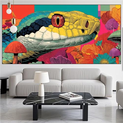 Diamond Painting Schlange Diamond Painting Erwachsene Groß xxl 90x180cm Diamant Malerei Tier Malen Nach Zahlen DIY Strass Kunst Mosaikherstellung Crystal Stickerei Malerei Kits für Home Dekor KM-93 Diamond Painting Schlange Diamond Painting Erwachsene Groß xxl 90x180cm Diamant Malerei Tier Malen Nach Zahlen DIY Strass Kunst Mosaikherstellung Crystal Stickerei Malerei Kits für Home Dekor KM-93 von Generic