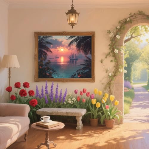 Diamond Painting Sonnenuntergang Diamond Painting Kinder Ozean Diamant Kunst Bilder Anfänger Diamant Malerei Stickerei Kreuzstich DIY Malen Nach Zahlen Mosaikherstellung,Dekor Geschenke 80x120cm ZQ554 Diamond Painting Sonnenuntergang Diamond Painting Kinder Ozean Diamant Kunst Bilder Anfänger Diamant Malerei Stickerei Kreuzstich DIY Malen Nach Zahlen Mosaikherstellung,Dekor Geschenke 80x120cm ZQ554 von Generic