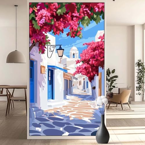 Diamond Painting Stadt Diamond Painting Erwachsene Landschaft, 5D Diamant Painting Bilder Full Drill Diamond Painting Kinder, DIY Malen Nach Zahlen Malerei Stickerei Set für Wand Dekor 40 x 70 cm q627 von Generic