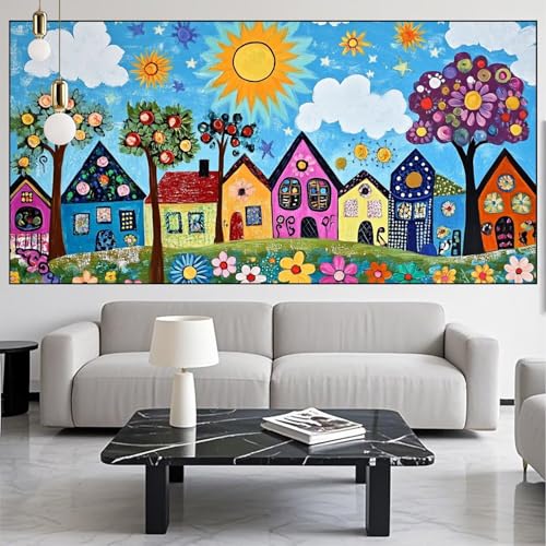 Diamond Painting Stadt Diamont Painting Bilder Abstrakt Malen Nach Zahlen Set für Kinder Erwachsene,5D Vollbohrung Crystal Bastelset Mädchen Mosaikherstellung,DIY Diamant Malerei,Gifts 40x100cm KM-432 Diamond Painting Stadt Diamont Painting Bilder Abstrakt Malen Nach Zahlen Set für Kinder Erwachsene,5D Vollbohrung Crystal Bastelset Mädchen Mosaikherstellung,DIY Diamant Malerei,Gifts 40x100cm KM-432 von Generic