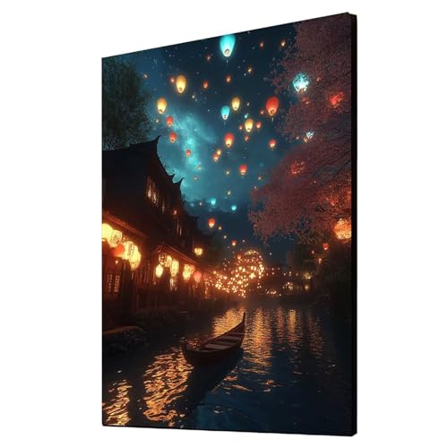 Diamond Painting Sternenhimmel Vollbohrer Diamant Malen Nach Zahlen Kleine Stadt mit Diamond Painting Zubehör Set, Diamant Cross Stitch Stickerei Bastelset Erwachsene, Zimmer Deko 90x120cm 1ZSH-11329 Diamond Painting Sternenhimmel Vollbohrer Diamant Malen Nach Zahlen Kleine Stadt mit Diamond Painting Zubehör Set, Diamant Cross Stitch Stickerei Bastelset Erwachsene, Zimmer Deko 90x120cm 1ZSH-11329 von Generic
