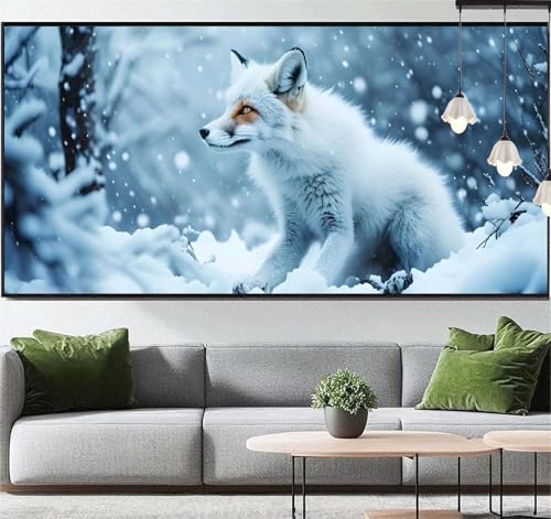 Diamond Painting Tier Diamant Painting Bilder Fuchs, Diamond Painting Groß XXL 180x90 cm, Diamant Painting Bilder Erwachsene DIY Bastelset Diamond Painting Crystal Art Stickerei Set für Wand Dekor q72 von Generic