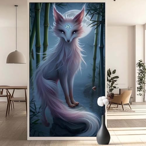 Diamond Painting Tier Diamant Painting Bilder Fuchs, Diamond Painting Groß XXL 30x60 cm, Diamant Painting Bilder Erwachsene DIY Bastelset Diamond Painting Crystal Art Stickerei Set für Wand Dekor q678 von Generic