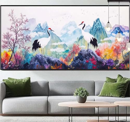 Diamond Painting Tier Diamant Painting Bilder Landschaft, Diamond Painting Groß XXL 180 x 90 cm, Diamant Painting Bilder Erwachsene DIY Simple Diamond Painting Crystal Art Stickerei für Wand Dekor q94 von Generic