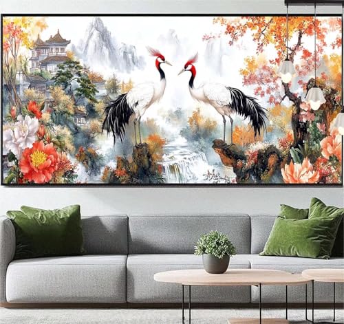 Diamond Painting Tier Diamond Painting Erwachsene Landschaft, 5D Diamant Painting Bilder Full Drill Diamond Painting Kinder, DIY Malen Nach Zahlen Malerei Stickerei Set für Wand Dekor 120 x 60 cm q95 von Generic