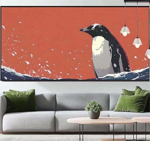 Diamond Painting Tier Diamond Painting Erwachsene Pinguin, 5D Diamant Painting Bilder Full Drill Diamond Painting Kinder, DIY Malen Nach Zahlen Diamant Kunst Malerei Set für Wand Dekor 120 x 60 cm q87 von Generic