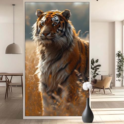 Diamond Painting Tier Diamond Painting Erwachsene Tiger, 5D Diamant Painting Bilder Full Drill Diamond Painting Kinder, DIY Malen Nach Zahlen Diamant Kunst Malerei Set für Wand Dekor 40 x 90 cm q689 von Generic