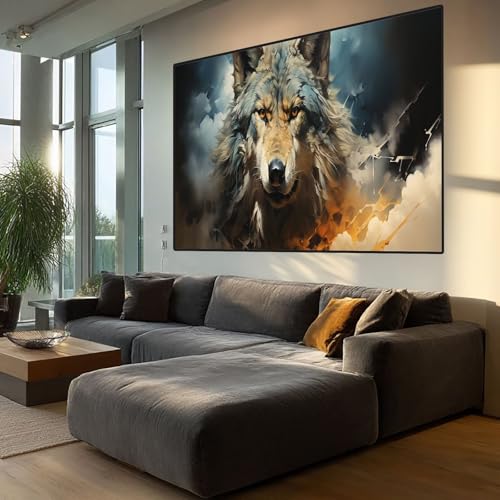 Diamond Painting Tier Diamont Painting Bilder Wolf Malen Nach Zahlen set für Erwachsene,5D Vollbohrung Crystal Bastelset Mosaikherstellung,DIY Diamant Malerei für Geschenke Wanddeko 50x150cm XD232 Diamond Painting Tier Diamont Painting Bilder Wolf Malen Nach Zahlen set für Erwachsene,5D Vollbohrung Crystal Bastelset Mosaikherstellung,DIY Diamant Malerei für Geschenke Wanddeko 50x150cm XD232 von Generic