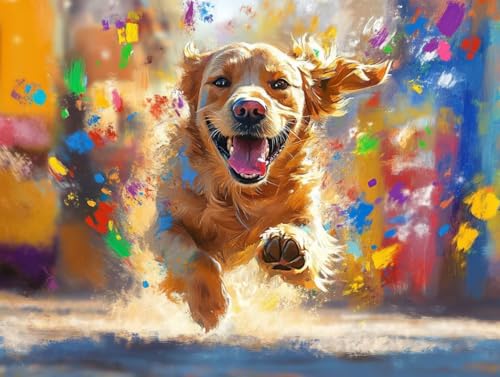 Diamond Painting Tier Hund Zubehör Set, 5D DIY Diamant Malerei für Erwachsene und Kinder, Mosaikherstellung Vollbohrer Diamanten Malerei Stickerei Kreuzstich Geschenke Home Dekorationen 40x80cm C-579 Diamond Painting Tier Hund Zubehör Set, 5D DIY Diamant Malerei für Erwachsene und Kinder, Mosaikherstellung Vollbohrer Diamanten Malerei Stickerei Kreuzstich Geschenke Home Dekorationen 40x80cm C-579 von Generic