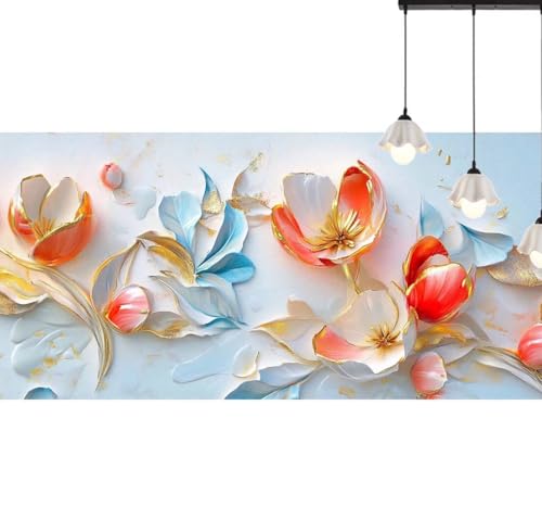 Diamond Painting Tulpe Diamond Painting Erwachsene Blume, 5D Diamant Painting Bilder Full Drill Diamond Painting Kinder, DIY Malen Nach Zahlen Diamant Kunst Malerei Set für Wand Dekor 100 x 50 cm q577 von Generic