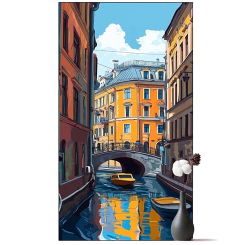 Diamond Painting Venedig Diamant Painting Bilder Kulisse, Diamond Painting Groß XXL 90x200 cm, Diamant Painting Bilder Erwachsene DIY Simple Diamond Painting Crystal Art Stickerei für Wand Dekor q1068 von Generic