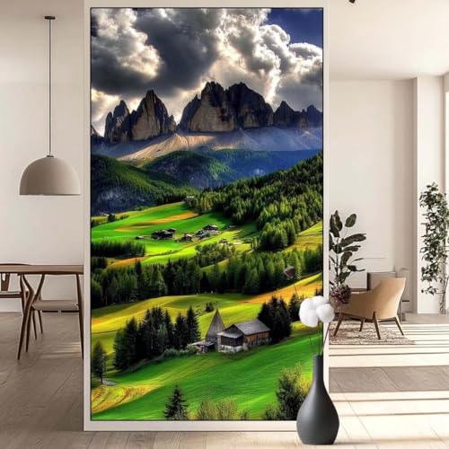 Diamond Painting Wiese Diamant Painting Bilder Landschaft, Diamond Painting Groß XXL 40x90 cm, Diamant Painting Bilder Erwachsene DIY Simple Diamond Painting Crystal Art Stickerei für Wand Dekor q624 von Generic