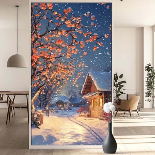 Diamond Painting Winter Diamant Painting Bilder Landschaft, Diamond Painting Groß XXL 40x90 cm, Diamant Painting Bilder Erwachsene DIY Simple Diamond Painting Crystal Art Stickerei für Wand Dekor q650 von Generic